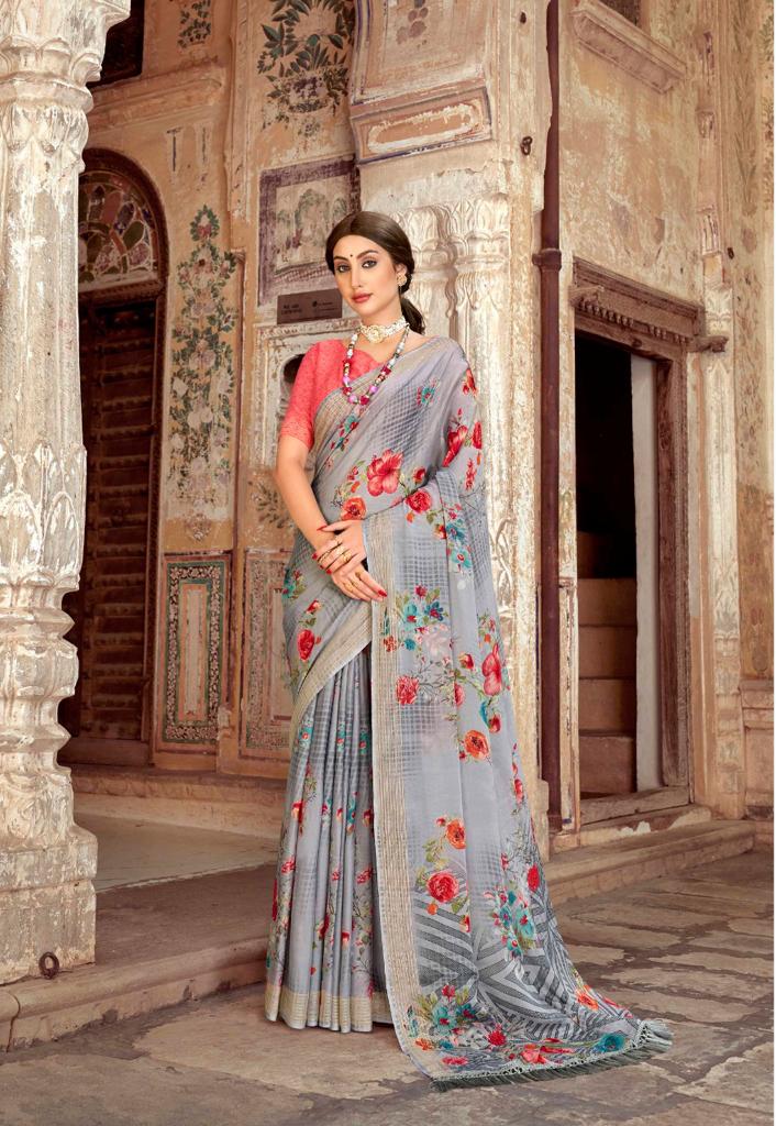 lt kashvi creation aurika silk exclusive print saree catalog