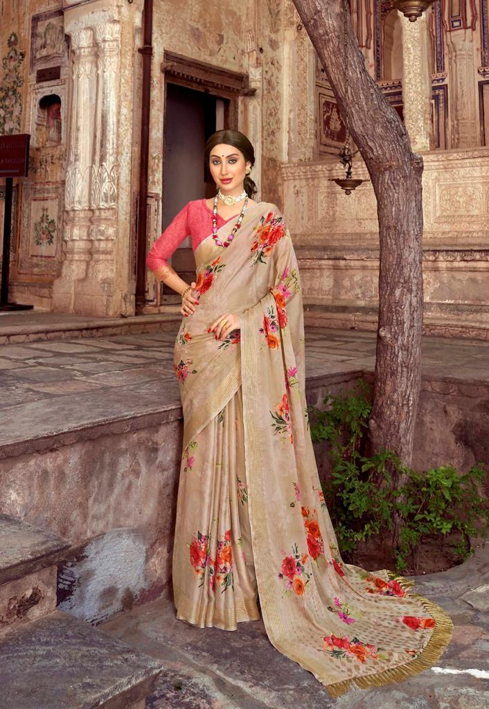 lt kashvi creation aurika silk exclusive print saree catalog