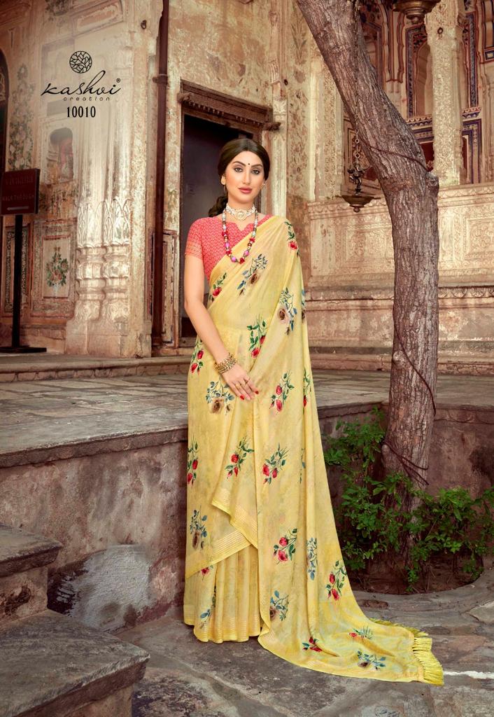 lt kashvi creation aurika silk exclusive print saree catalog