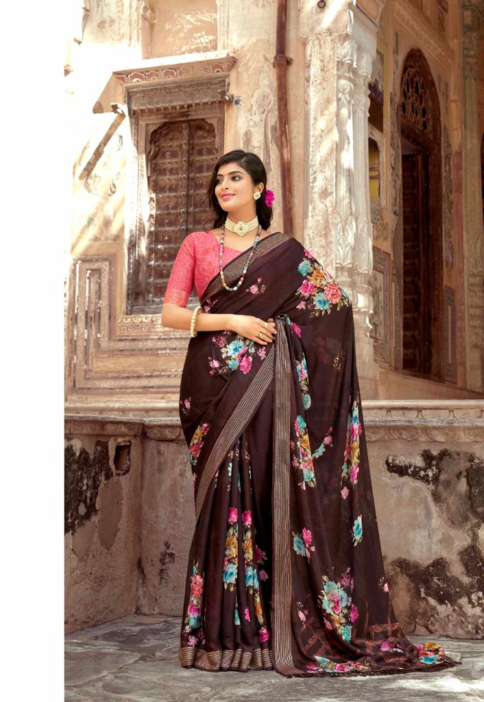 lt kashvi creation aurika silk exclusive print saree catalog