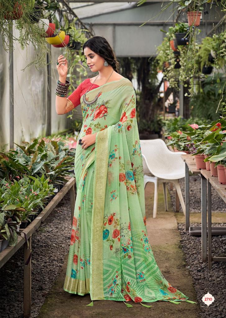 lt kashvi creation saheli chiffon attractive look saree catalog