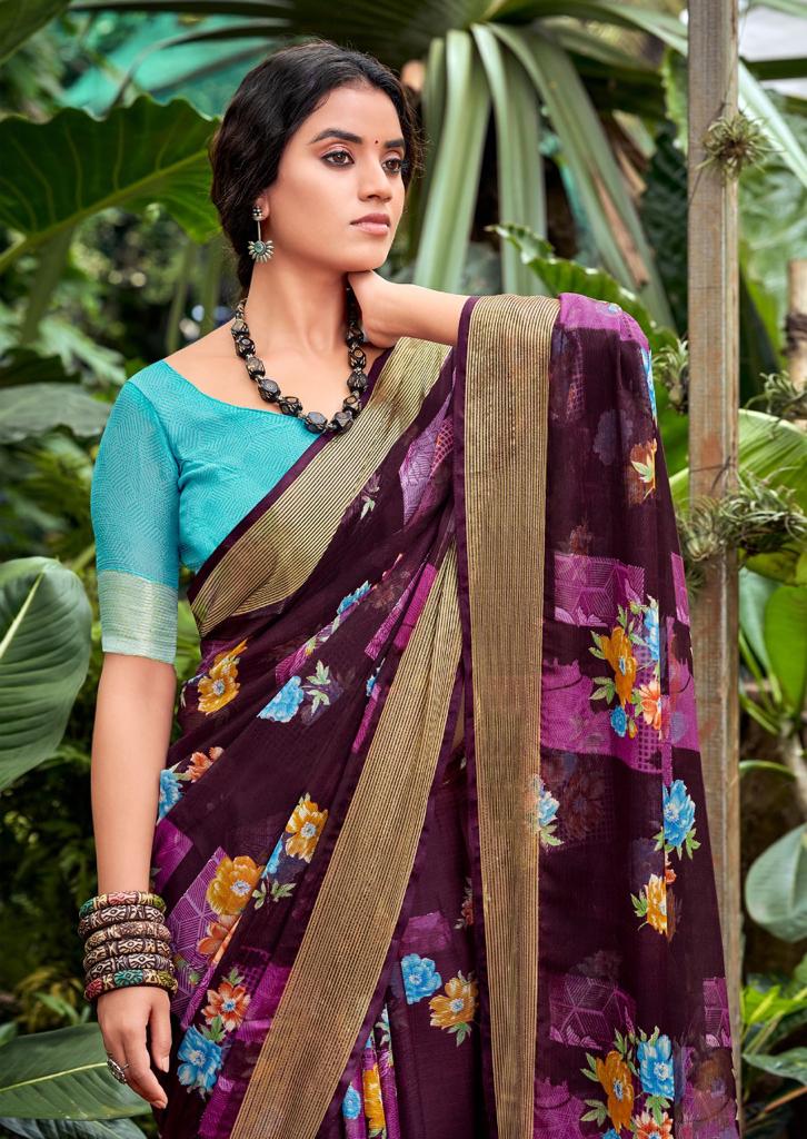 lt kashvi creation saheli chiffon attractive look saree catalog