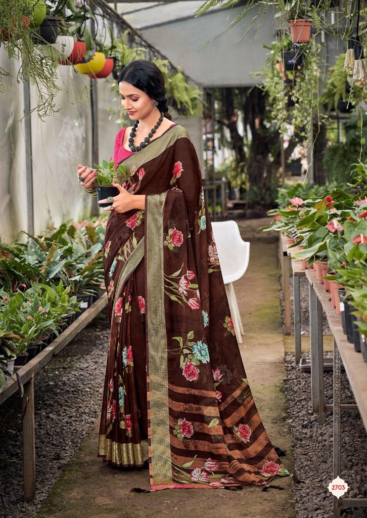 lt kashvi creation saheli chiffon attractive look saree catalog