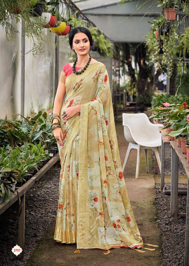 lt kashvi creation saheli chiffon attractive look saree catalog