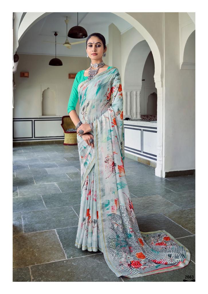 lt kashvi creation sara moss decent look saree catalog