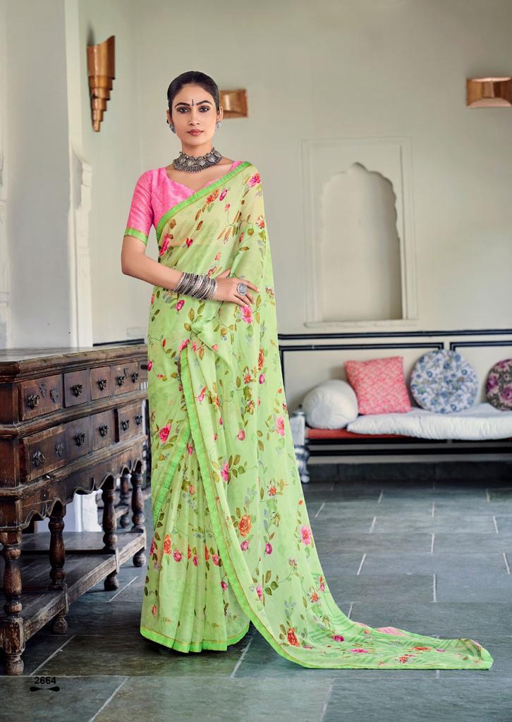 lt kashvi creation sara moss decent look saree catalog