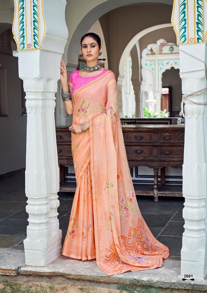 lt kashvi creation sara moss decent look saree catalog