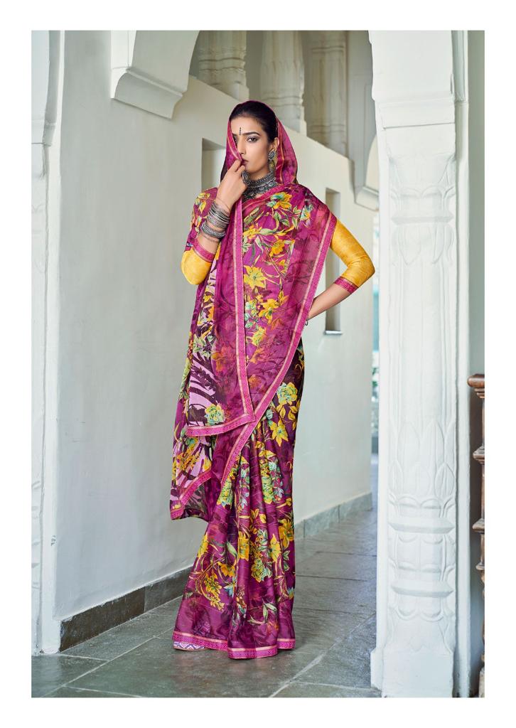 lt kashvi creation sara moss decent look saree catalog