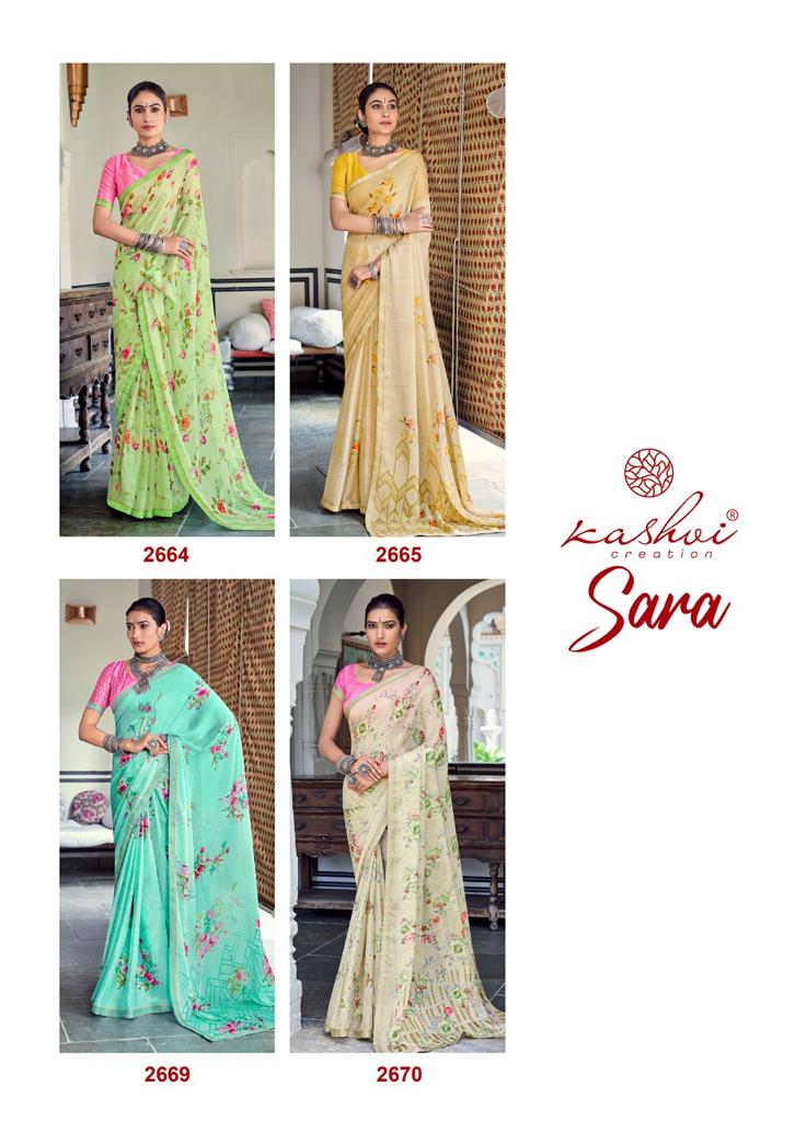 lt kashvi creation sara moss decent look saree catalog