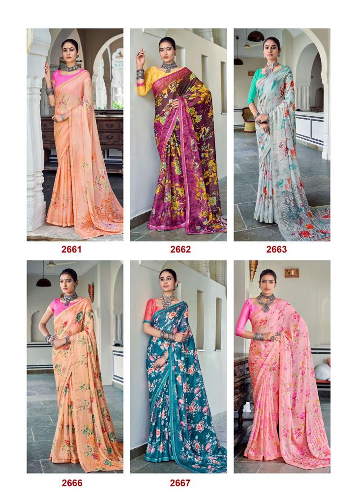 lt kashvi creation sara moss decent look saree catalog