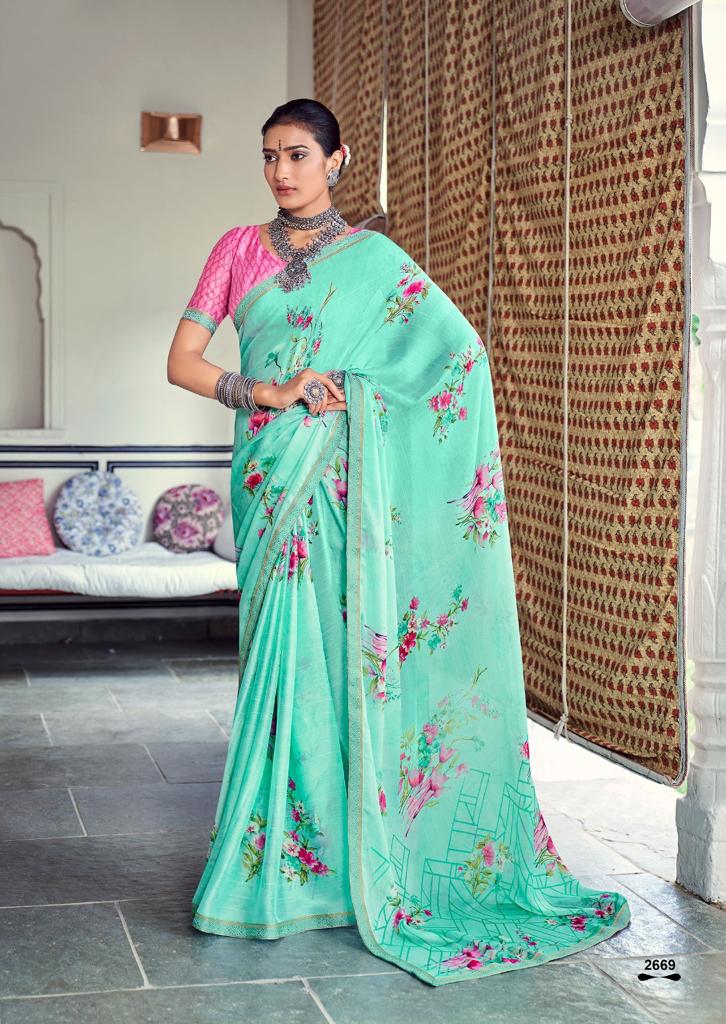 lt kashvi creation sara moss decent look saree catalog