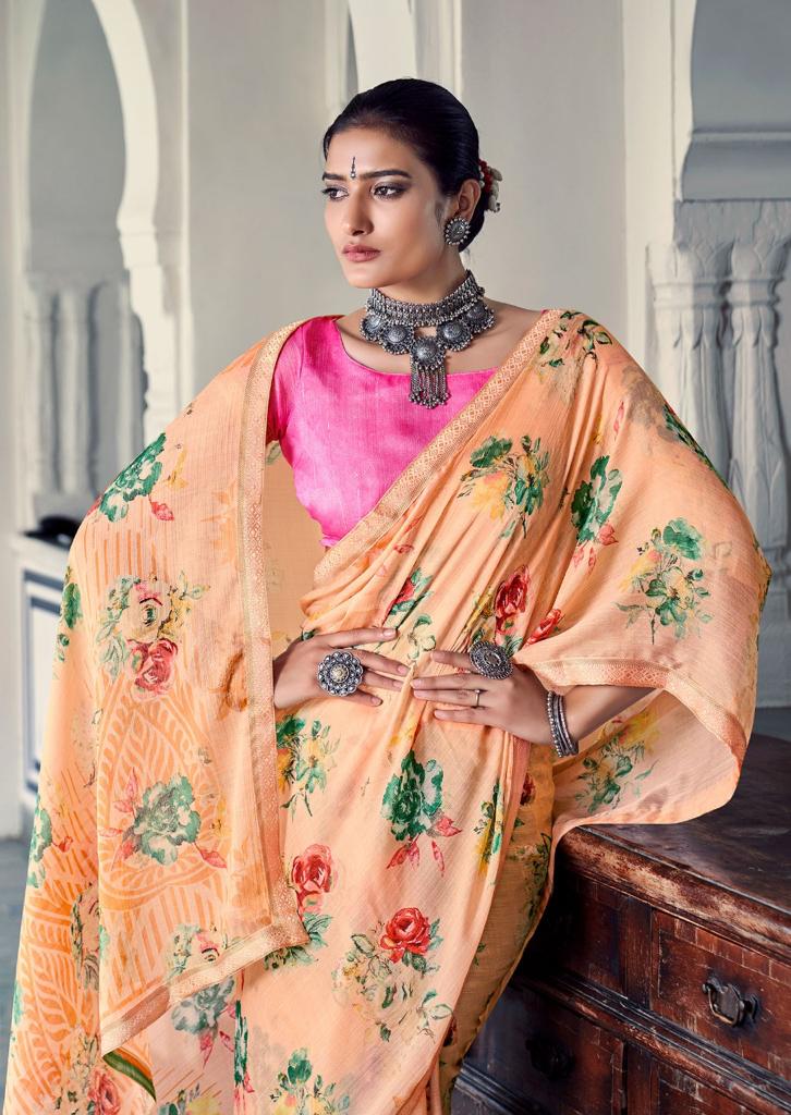 lt kashvi creation sara moss decent look saree catalog