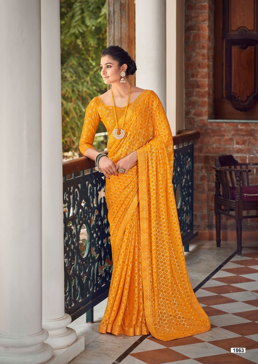 lt kashvi creation shringar alfino decent look saree catalog