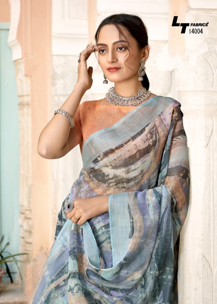 lt saree sanpurna sonakshi patta  innovative look saree catalog