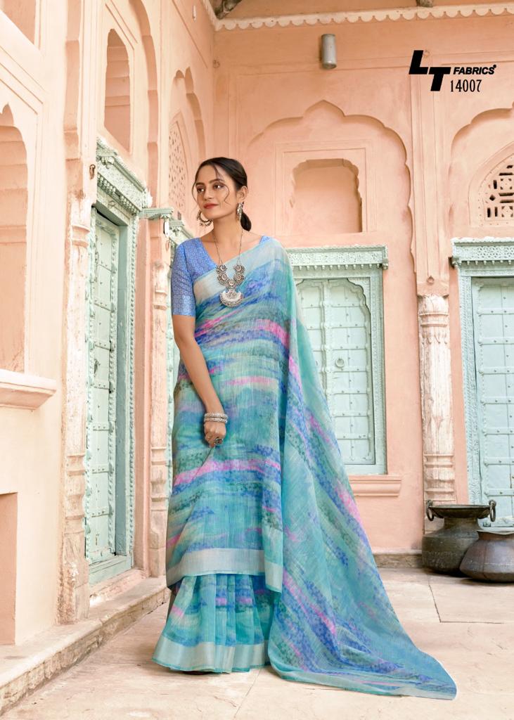 lt saree sanpurna sonakshi patta  innovative look saree catalog