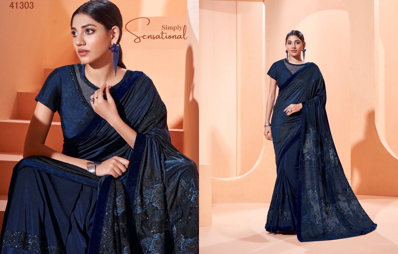 mahotsav norita 41300 series sirena lycra elegant look saree catalog