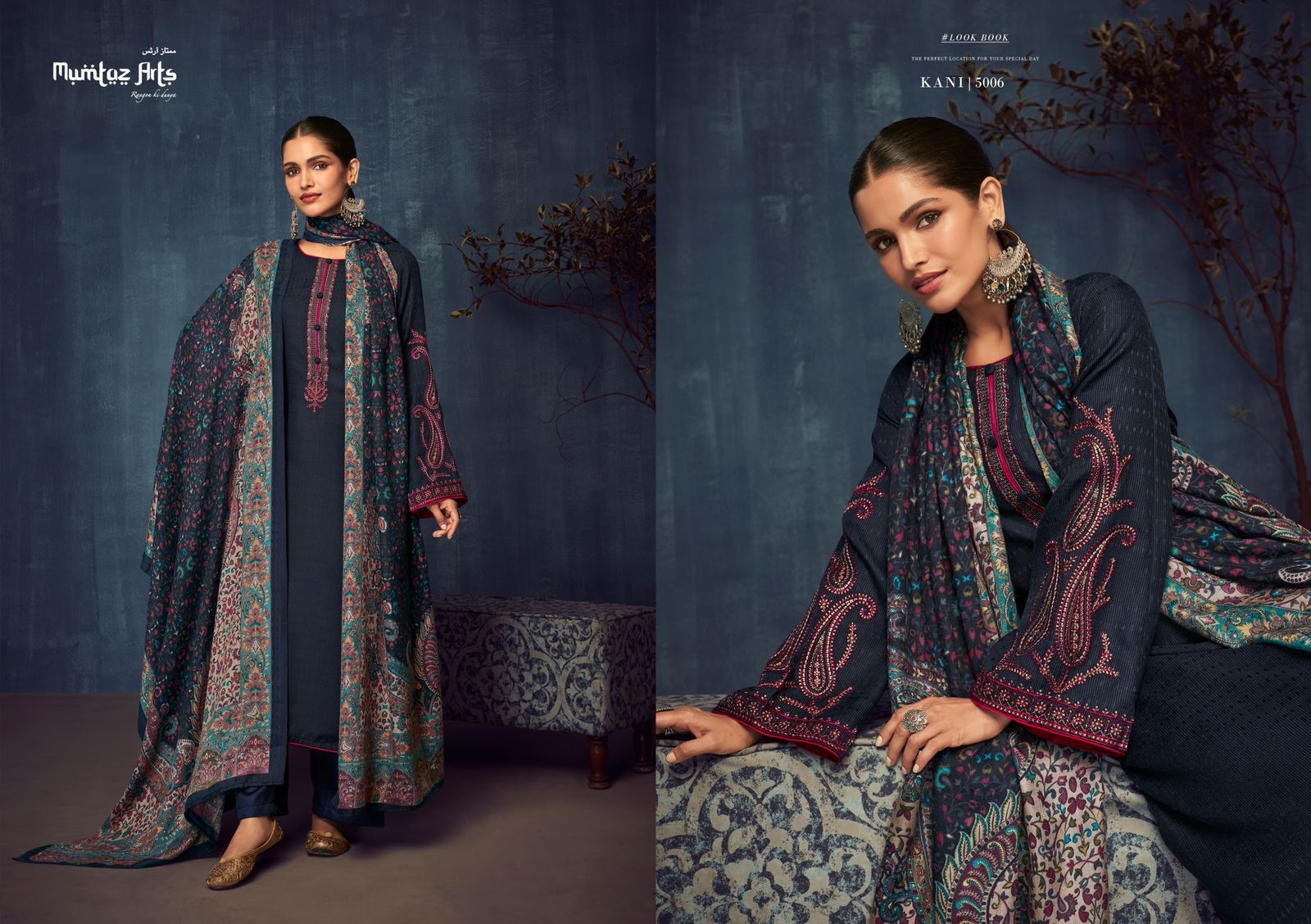 mumtaz art kani pashmina gorgeous look salwar suit catalog