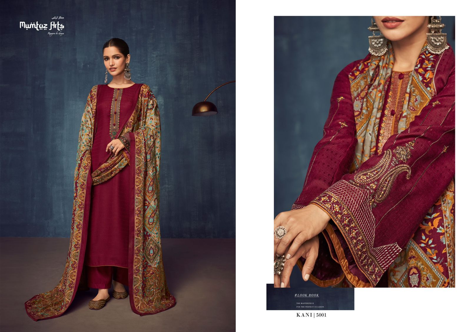 mumtaz art kani pashmina gorgeous look salwar suit catalog