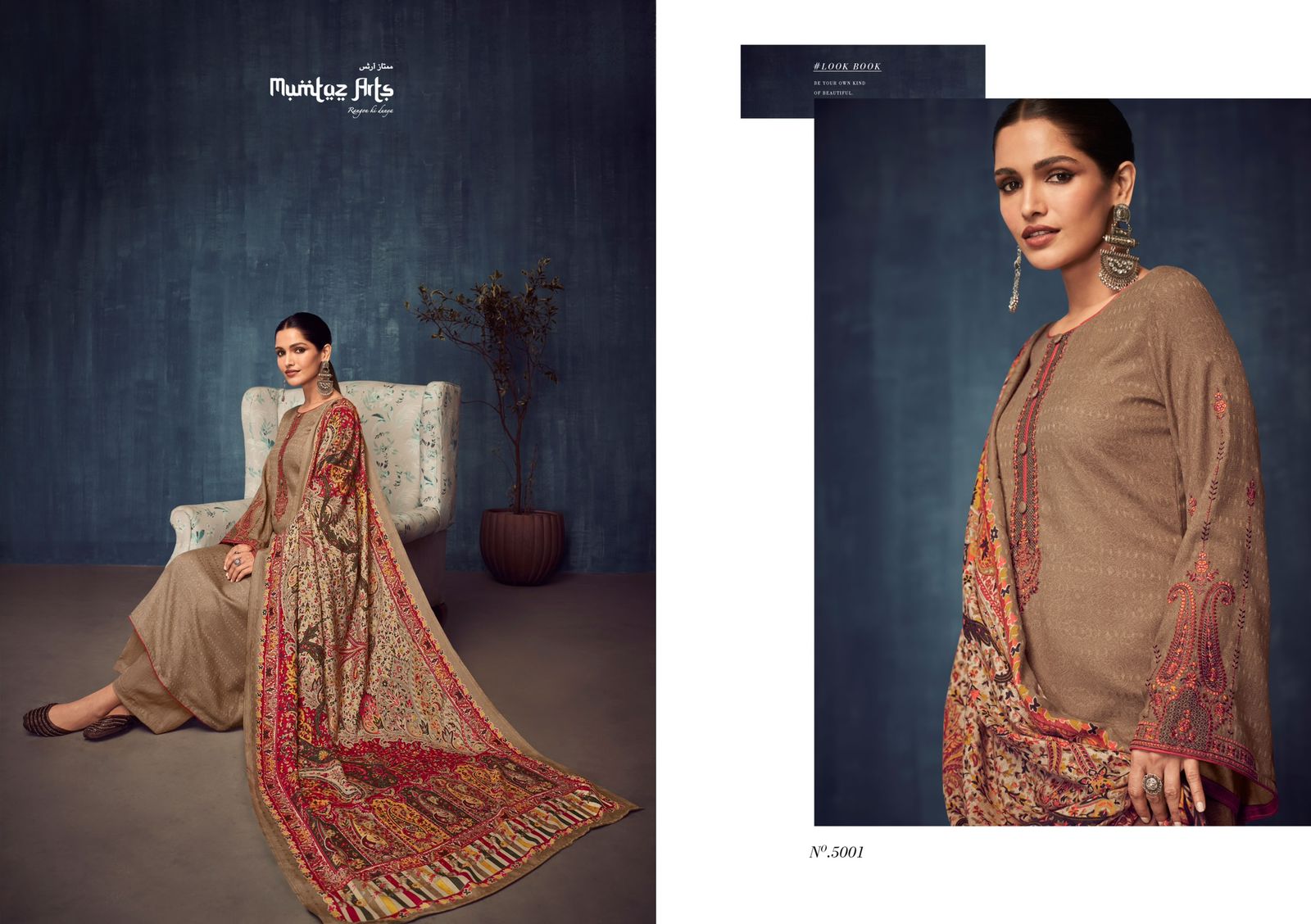 mumtaz art kani pashmina gorgeous look salwar suit catalog