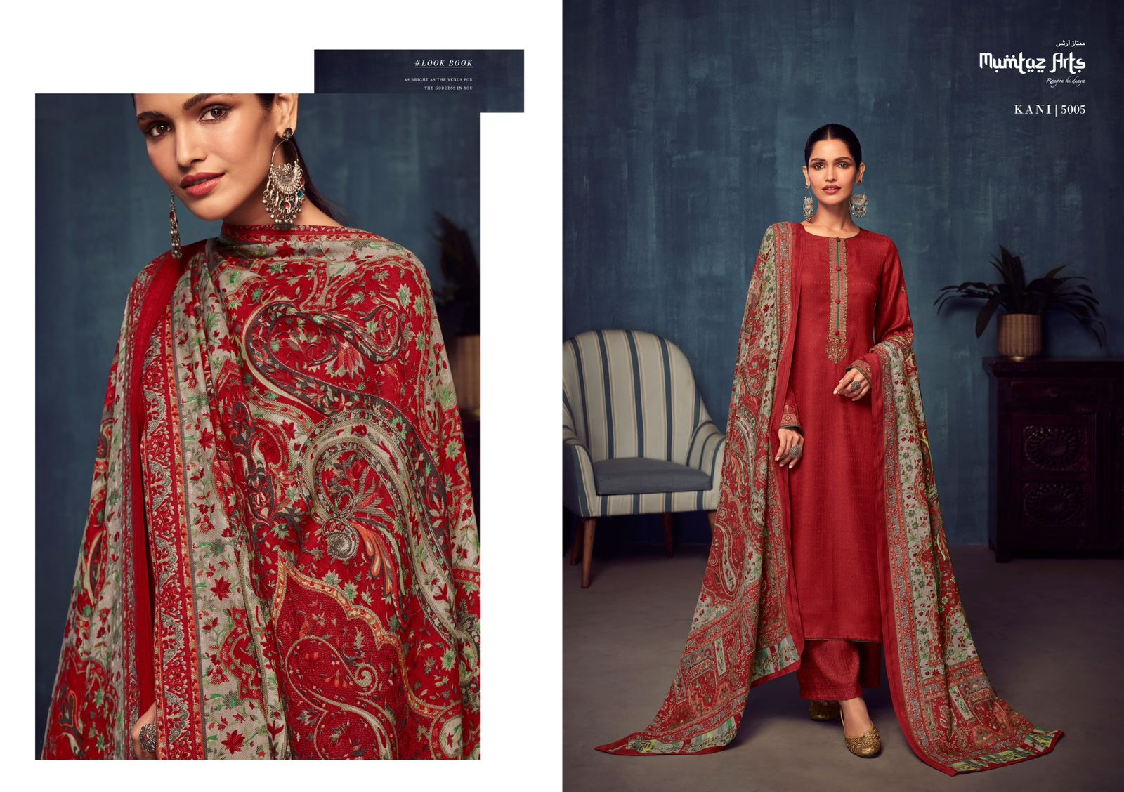 mumtaz art kani pashmina gorgeous look salwar suit catalog