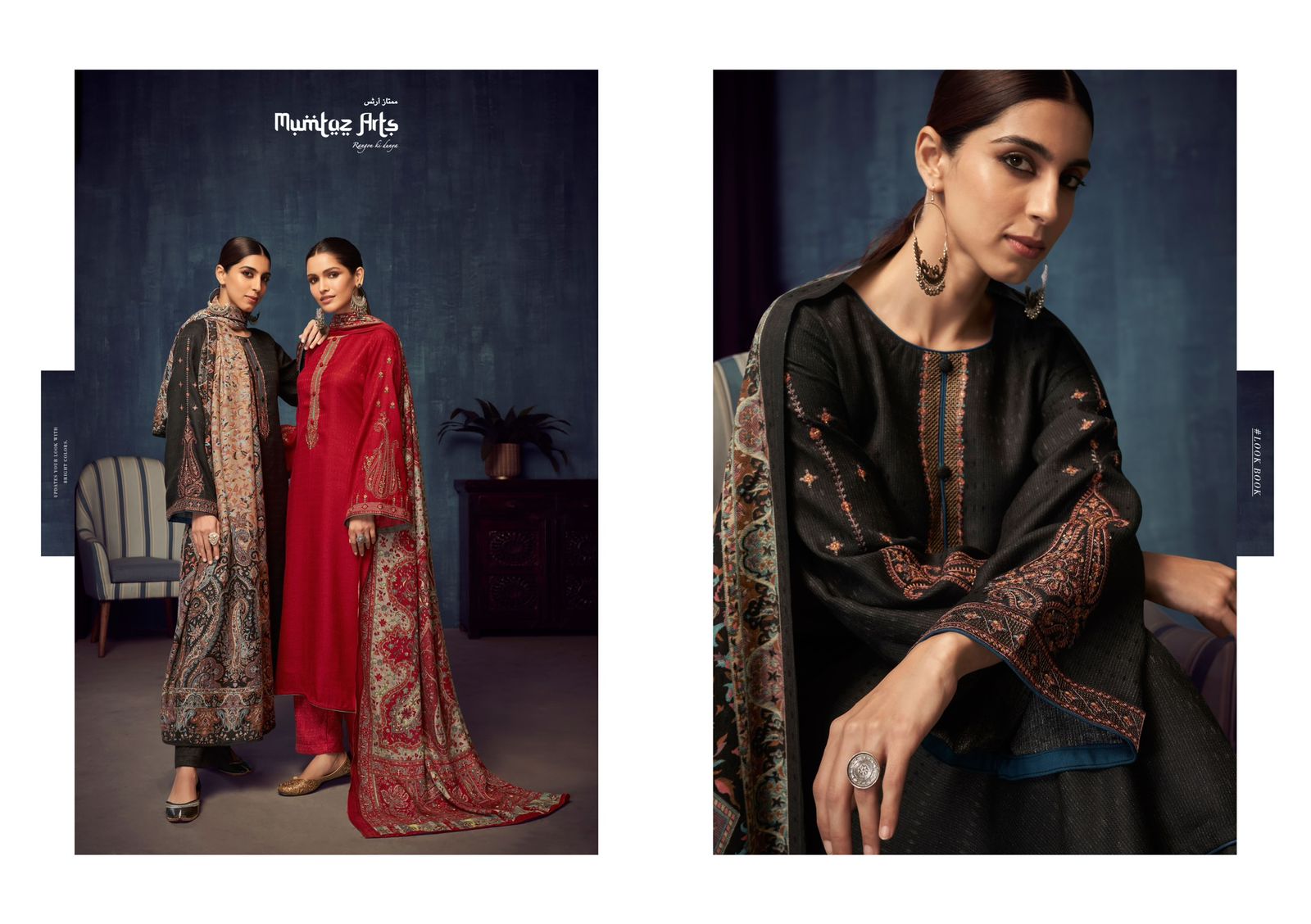 mumtaz art kani pashmina gorgeous look salwar suit catalog