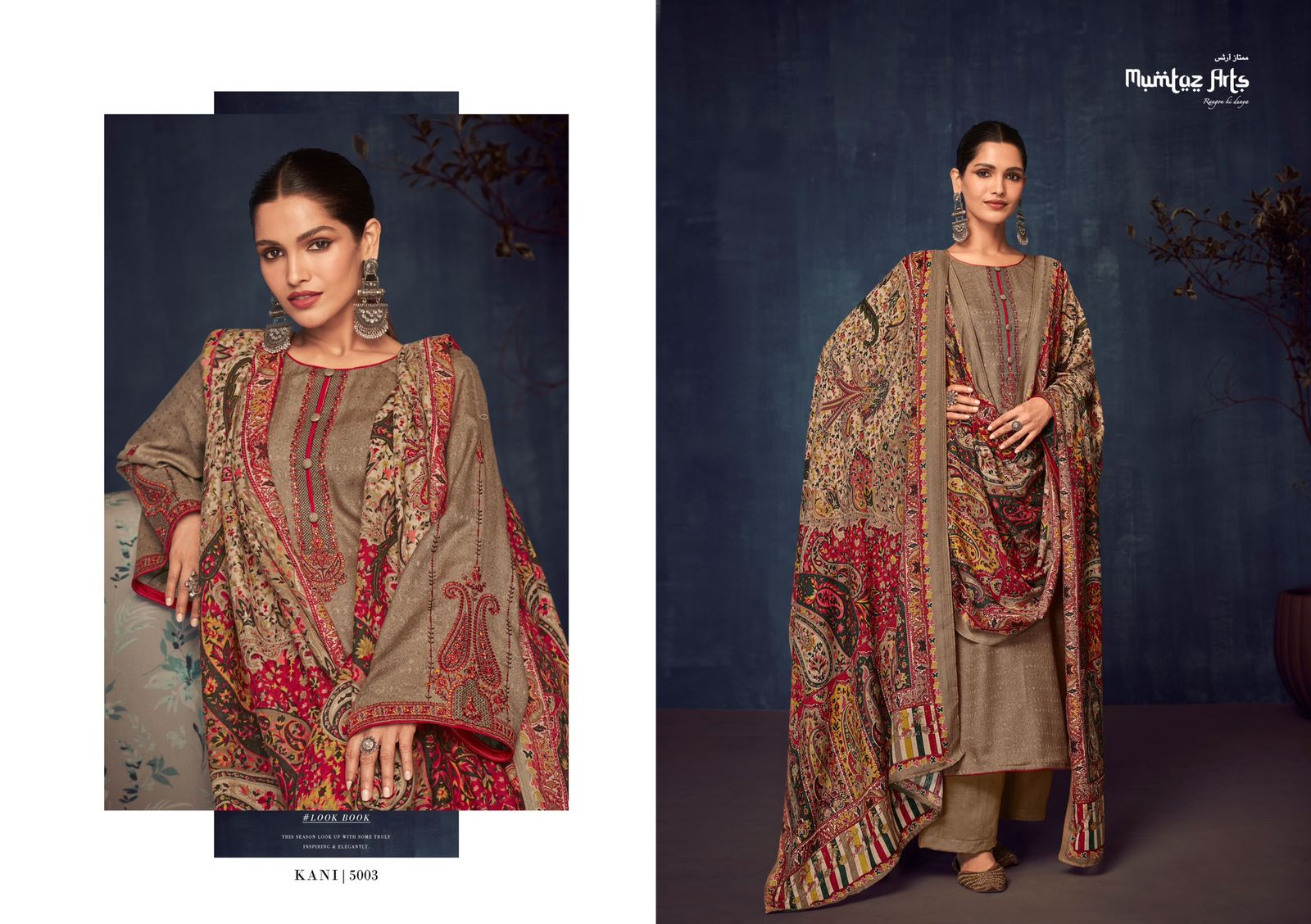 mumtaz art kani pashmina gorgeous look salwar suit catalog