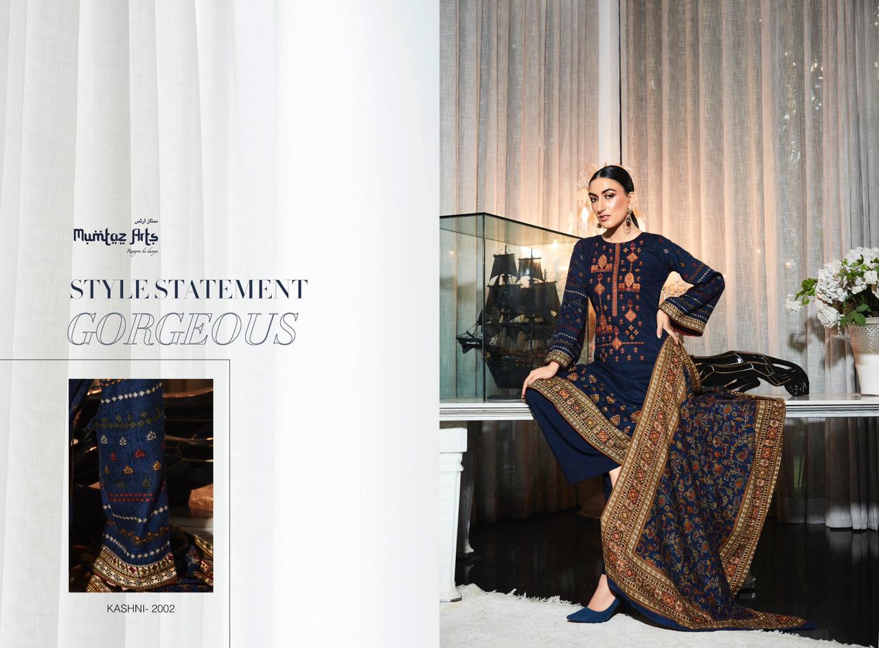 mumtaz art rango ki duniya kaashi edition vol1 pashmina exclusive look salwar suit catalog