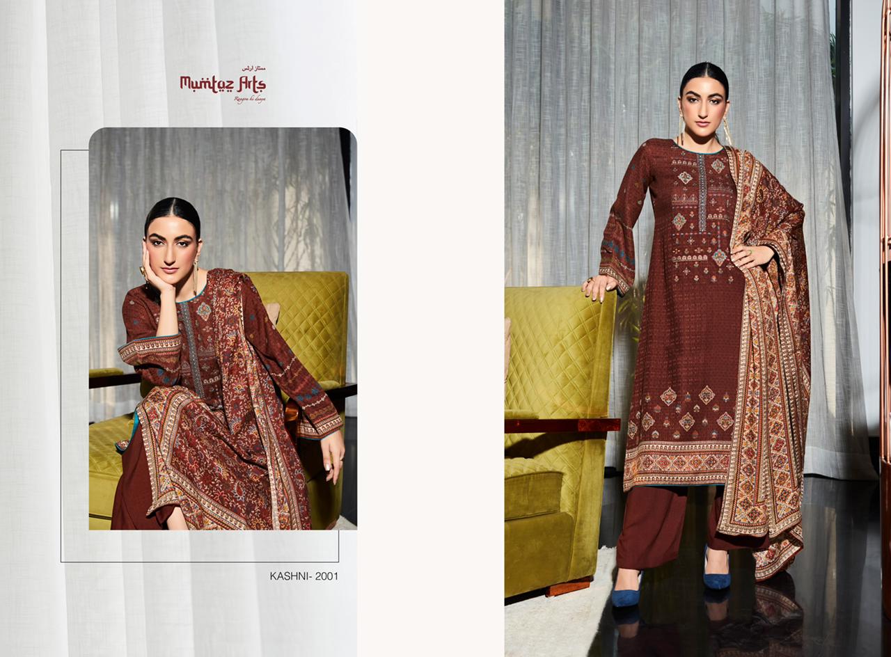 mumtaz art rango ki duniya kaashi edition vol1 pashmina exclusive look salwar suit catalog