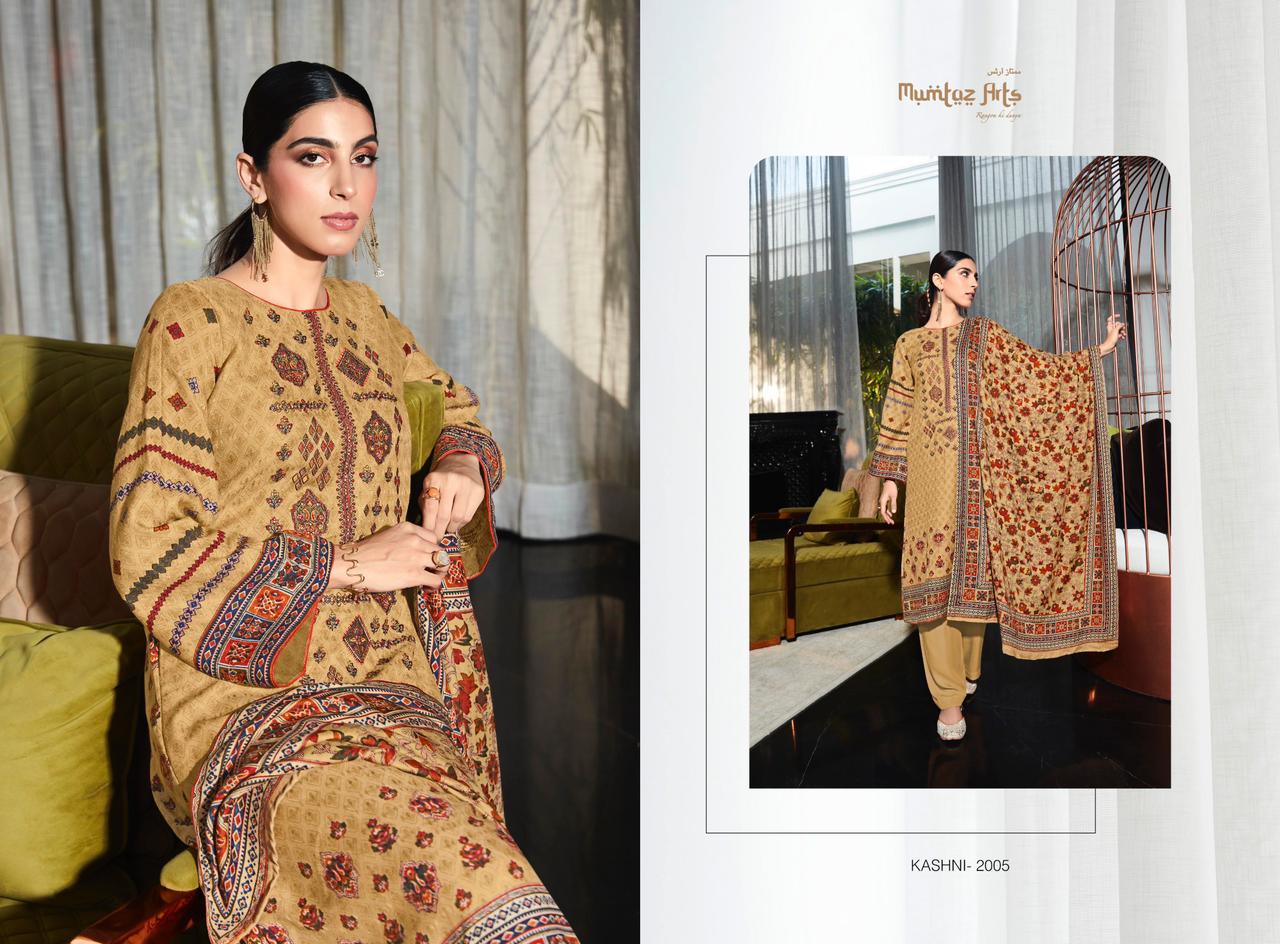 mumtaz art rango ki duniya kaashi edition vol1 pashmina exclusive look salwar suit catalog