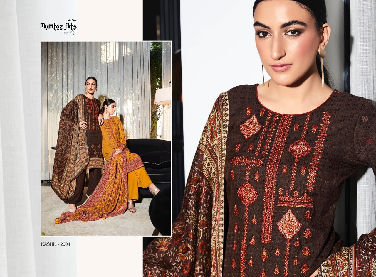 mumtaz art rango ki duniya kaashi edition vol1 pashmina exclusive look salwar suit catalog