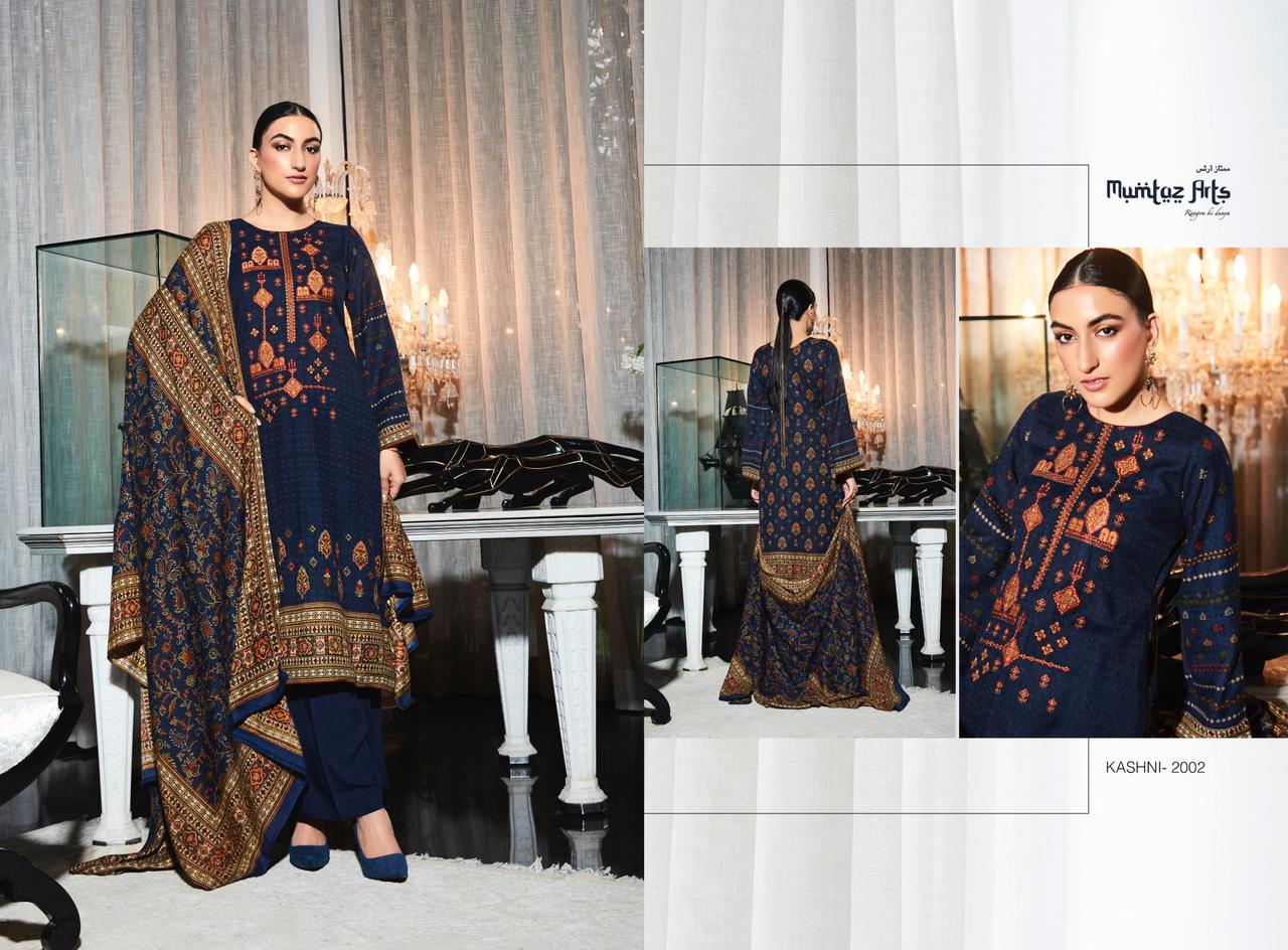 mumtaz art rango ki duniya kaashi edition vol1 pashmina exclusive look salwar suit catalog