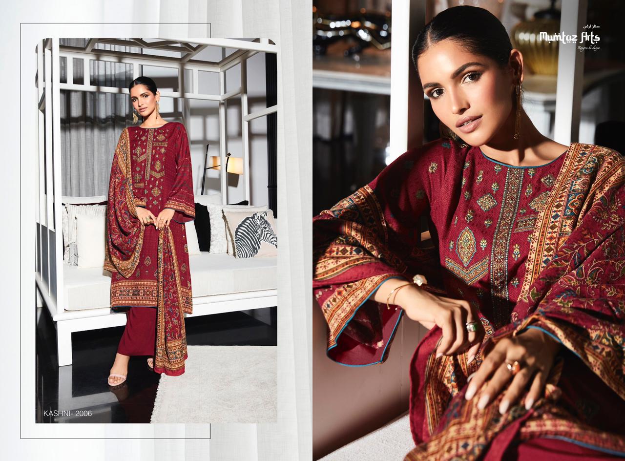 mumtaz art rango ki duniya kaashi edition vol1 pashmina exclusive look salwar suit catalog