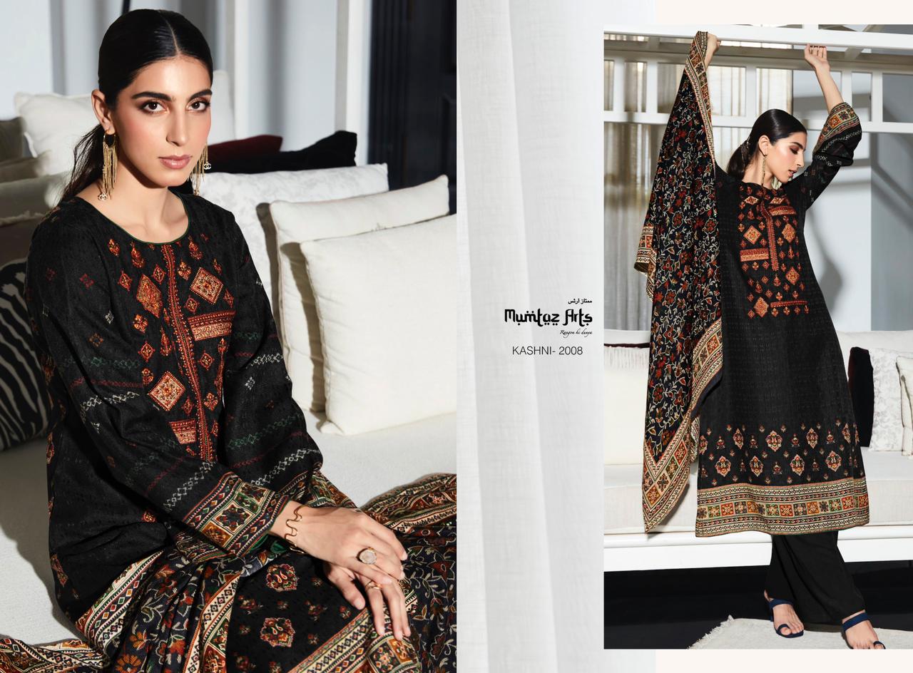 mumtaz art rango ki duniya kaashi edition vol1 pashmina exclusive look salwar suit catalog