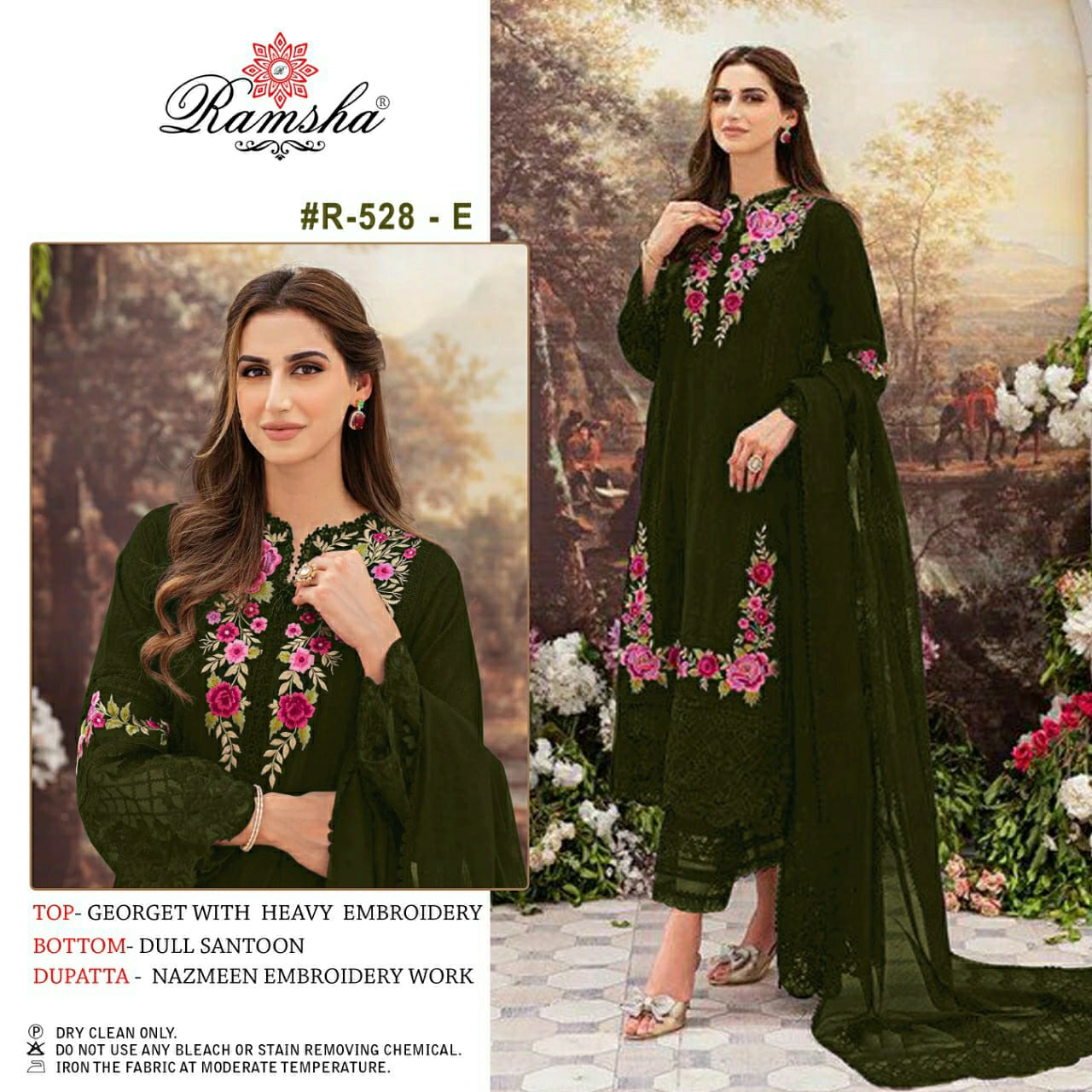 Ramsha ramsha r-528 E Salwar Kameez Georgette Singles