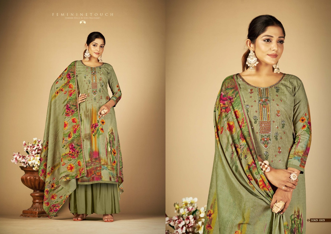 romani sabeena cotton decent look salwar suit catalog