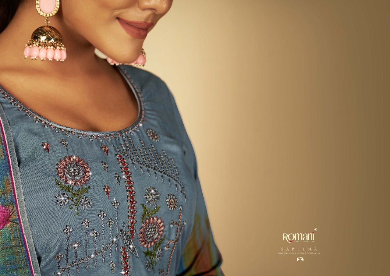 romani sabeena cotton decent look salwar suit catalog