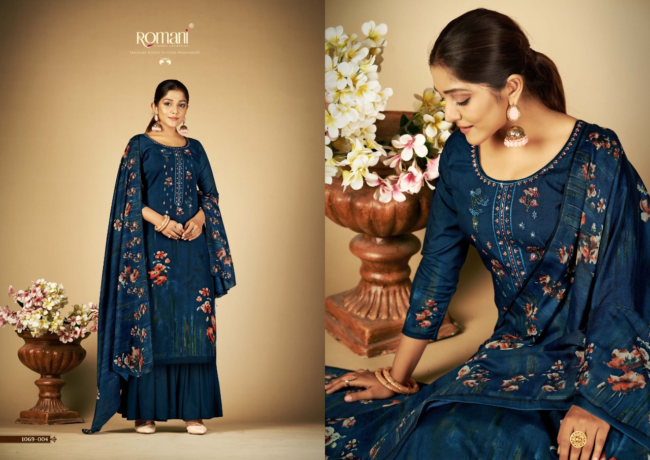 romani sabeena cotton decent look salwar suit catalog