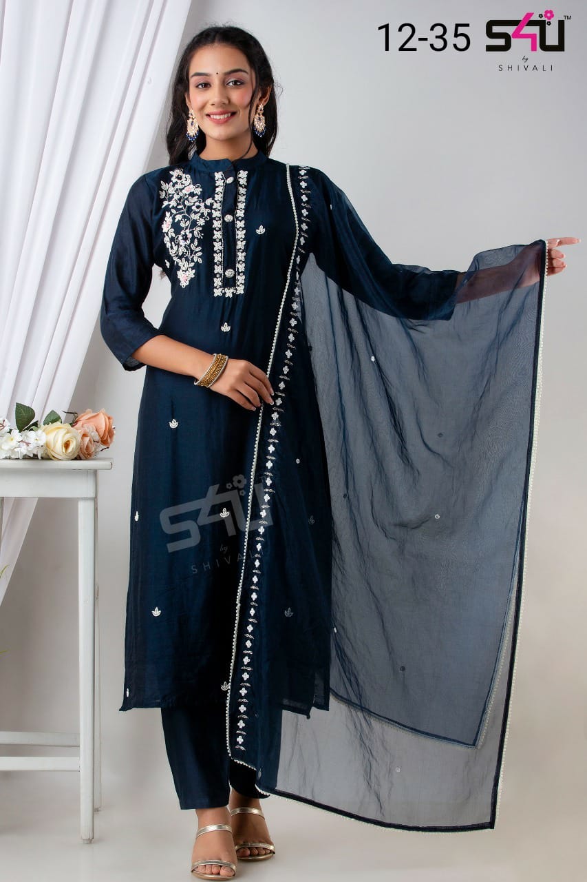 s4u s4u 12-35 fancy elegant kurti size set