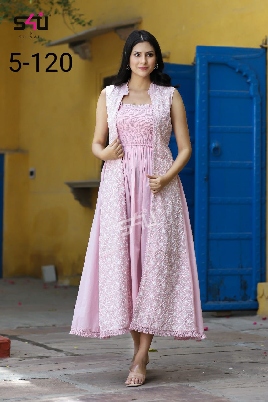 s4u s4u 5-120 fancy decent look kurti size set