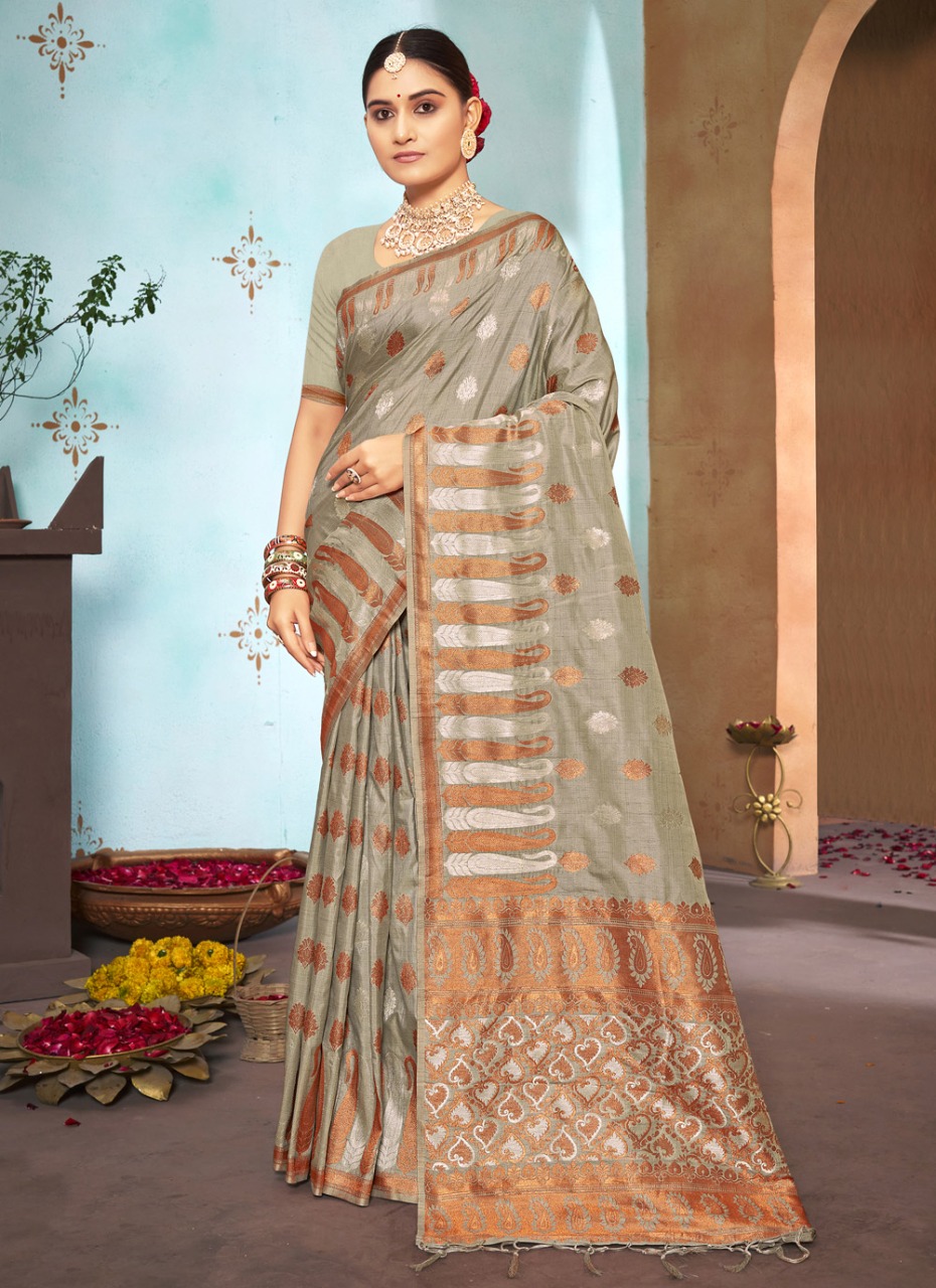 sangam print gulzar silk silk gorgeous look saree catalog