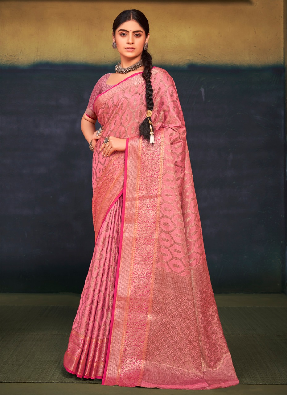 sangam print nakhrali silk cotton elegant saree catalog