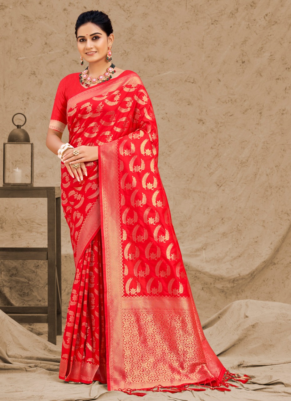 sangam print raj rani silk silk gorgeous look saree catalog