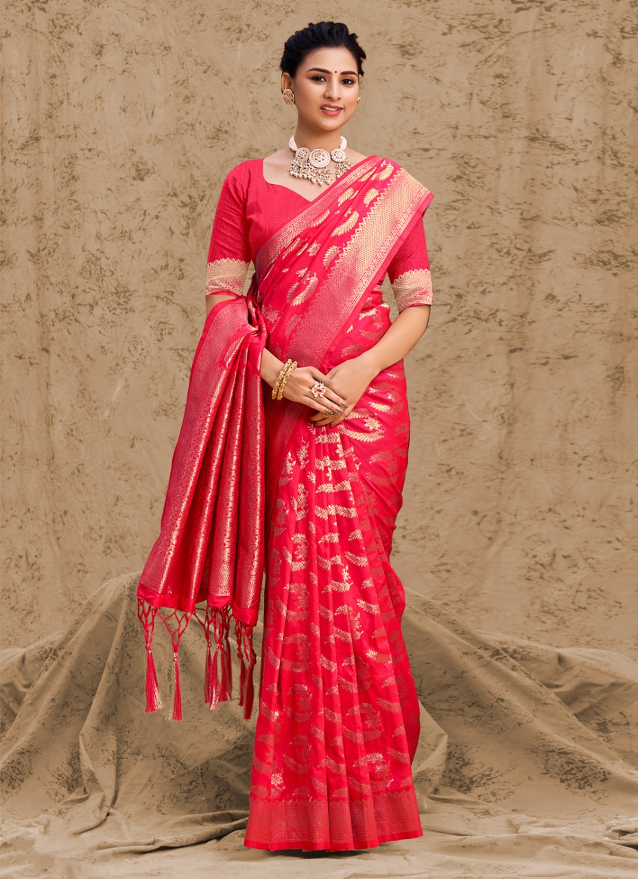 sangam print raj rani silk silk gorgeous look saree catalog