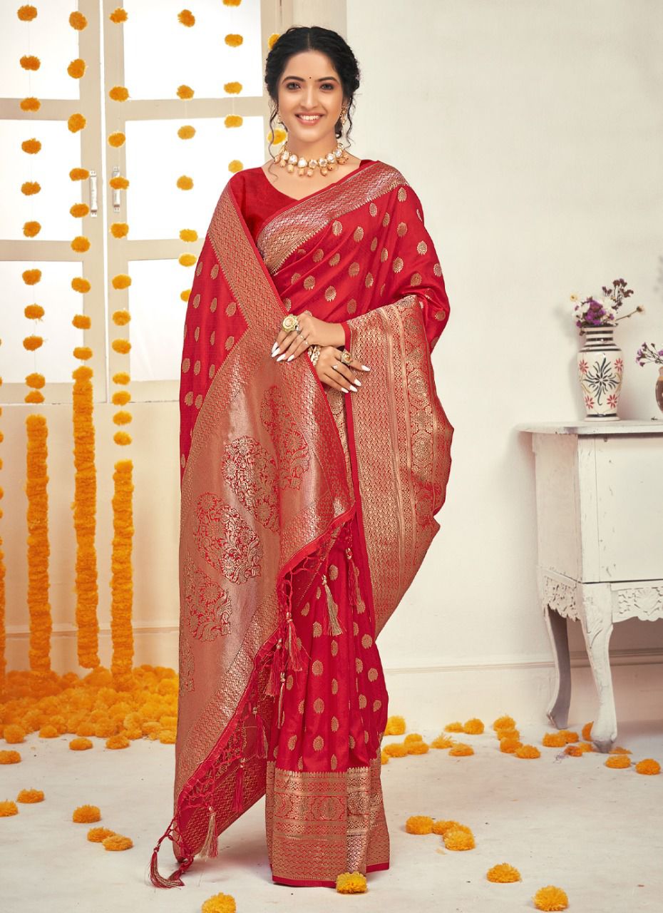 sangam print ratnamoti silk innovative look saree catalog