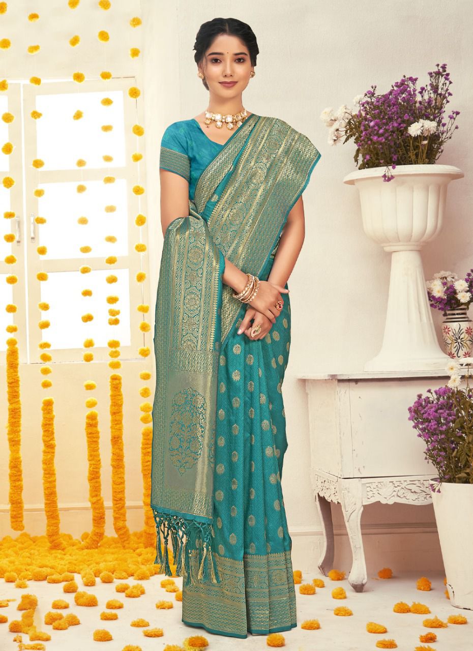 sangam print ratnamoti silk innovative look saree catalog