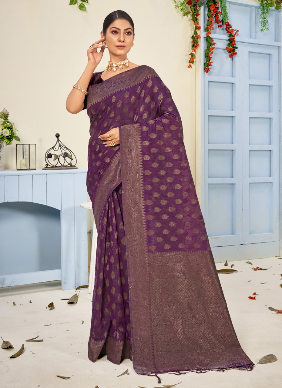 sangam print royal cotton decent look saree catalog