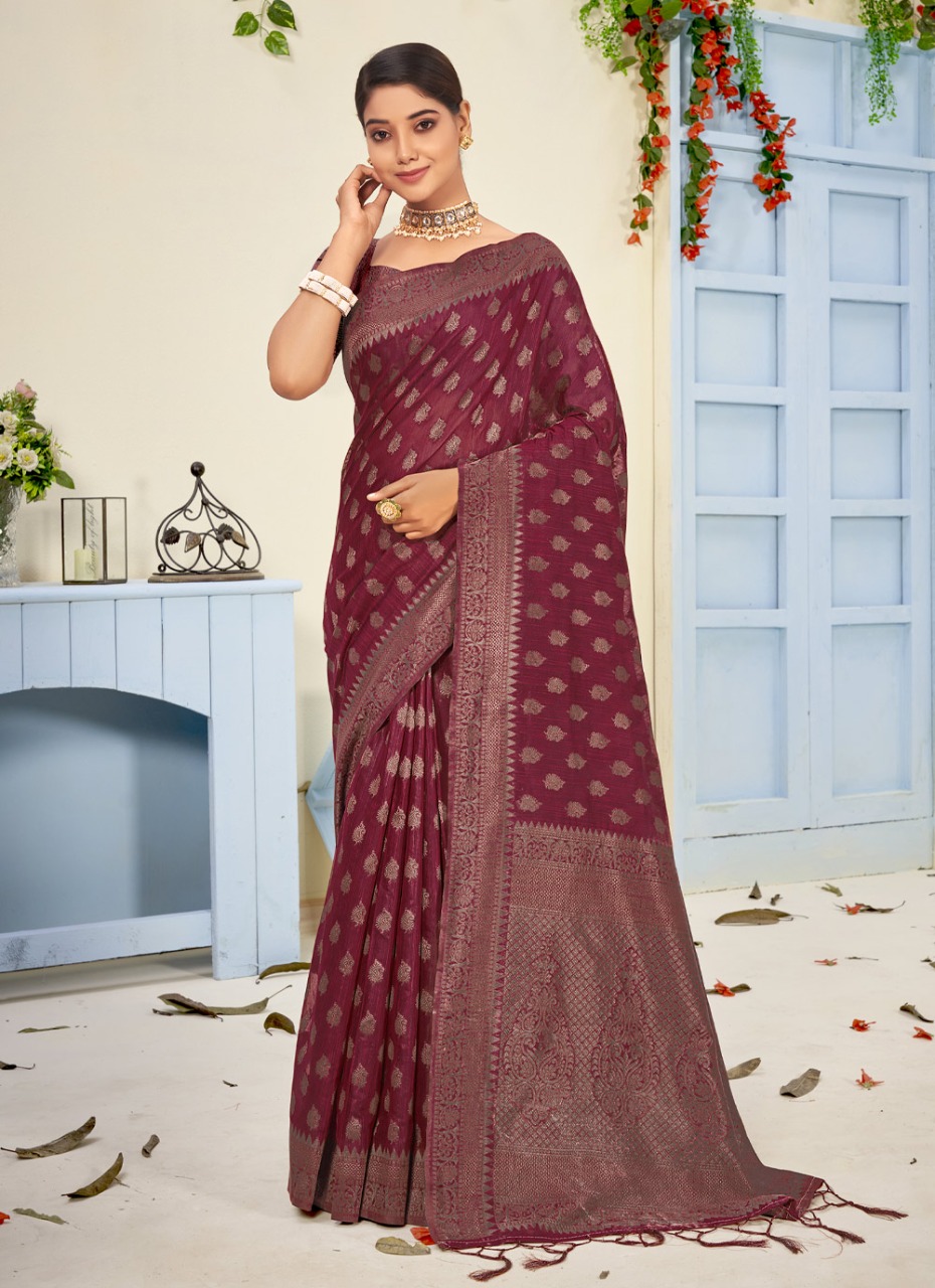 sangam print royal cotton decent look saree catalog