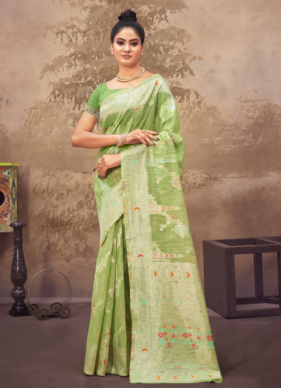 sangam print shipra cotton attractive look saree catalog