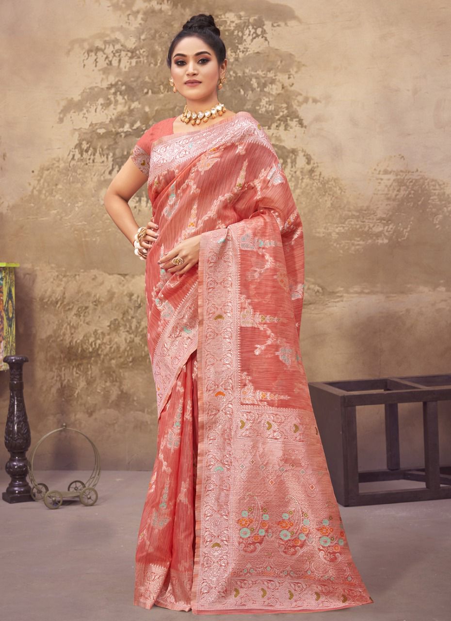 sangam print shipra cotton attractive look saree catalog