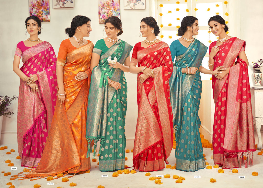 sangam print soneri silk silk attrrctive saree catalog